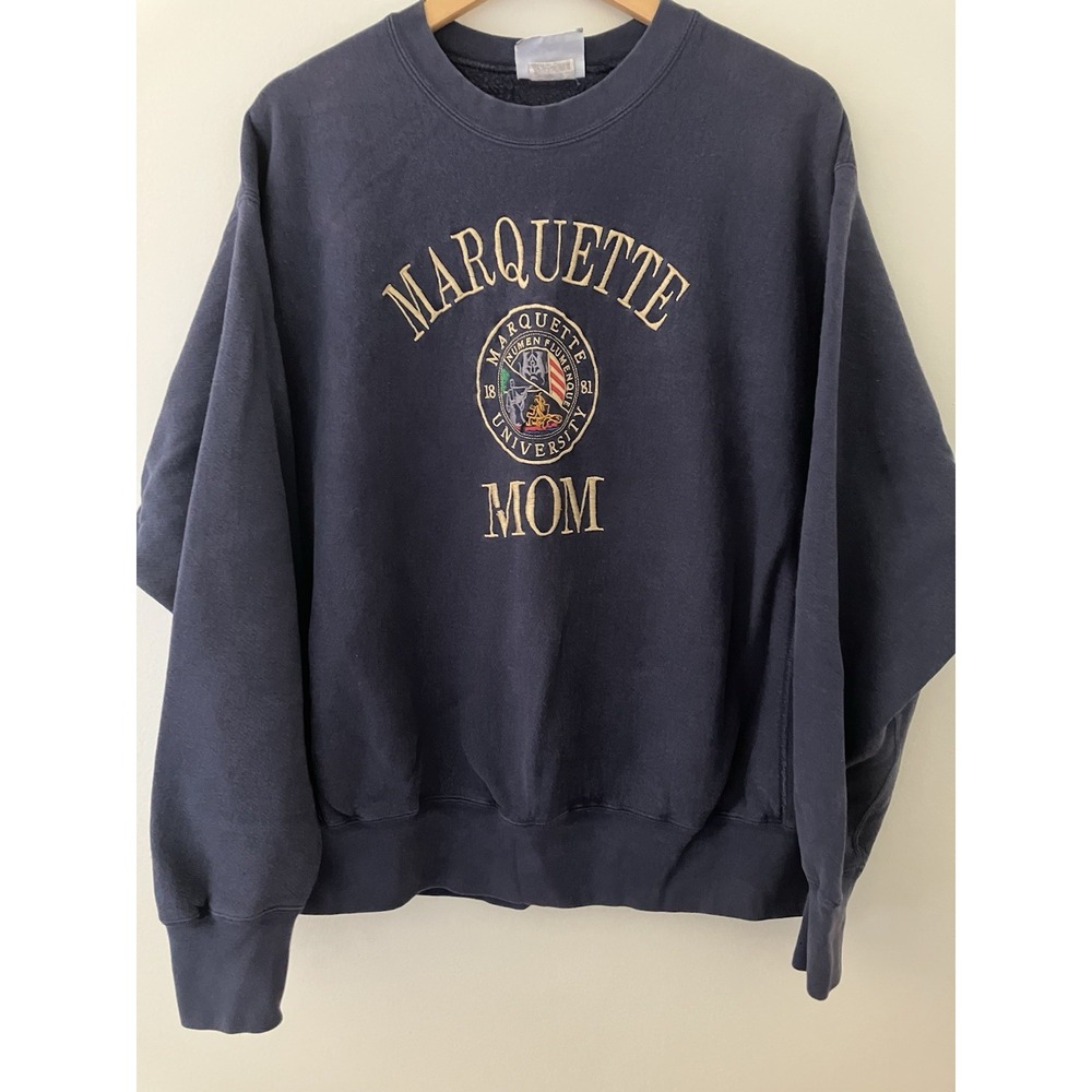 Vintage Marquette University Mom Sweatshirt Size XL Made In The USA